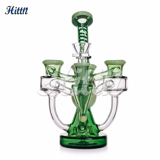 シャワーヘッド Perc ボウルガラス喫煙パイプ DAB 石油リグ水ギセルバブラーガラス水道管